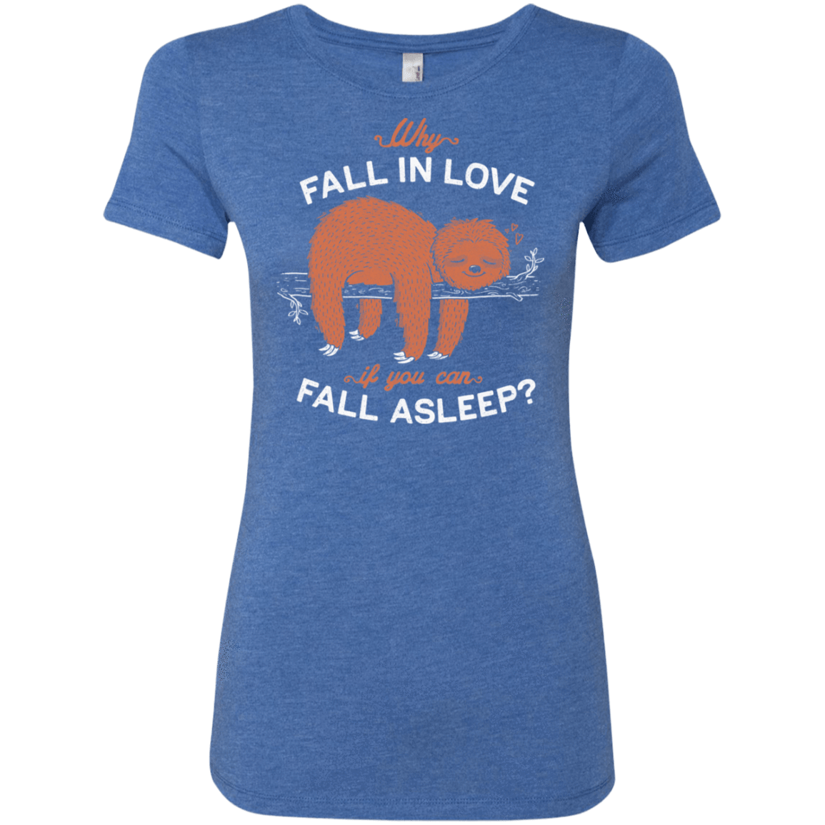 T-Shirts Vintage Royal / S Fall Asleep Women's Triblend T-Shirt
