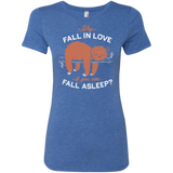 T-Shirts Vintage Royal / S Fall Asleep Women's Triblend T-Shirt