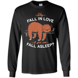 T-Shirts Black / YS Fall Asleep Youth Long Sleeve T-Shirt