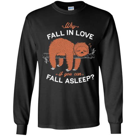 T-Shirts Black / YS Fall Asleep Youth Long Sleeve T-Shirt