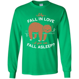 T-Shirts Irish Green / YS Fall Asleep Youth Long Sleeve T-Shirt