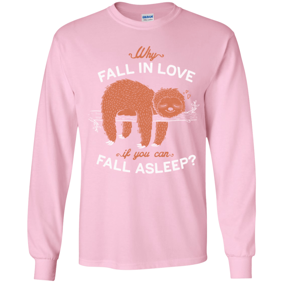 T-Shirts Light Pink / YS Fall Asleep Youth Long Sleeve T-Shirt