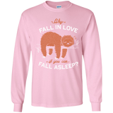 T-Shirts Light Pink / YS Fall Asleep Youth Long Sleeve T-Shirt