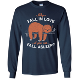 T-Shirts Navy / YS Fall Asleep Youth Long Sleeve T-Shirt