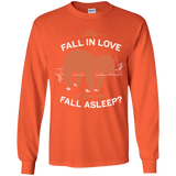 T-Shirts Orange / YS Fall Asleep Youth Long Sleeve T-Shirt