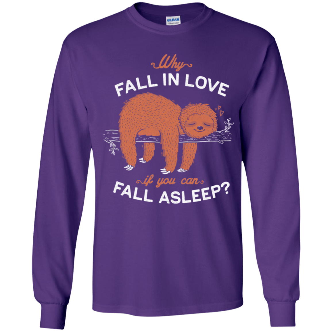 T-Shirts Purple / YS Fall Asleep Youth Long Sleeve T-Shirt