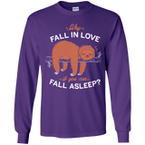 T-Shirts Purple / YS Fall Asleep Youth Long Sleeve T-Shirt