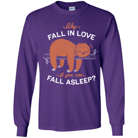 T-Shirts Purple / YS Fall Asleep Youth Long Sleeve T-Shirt