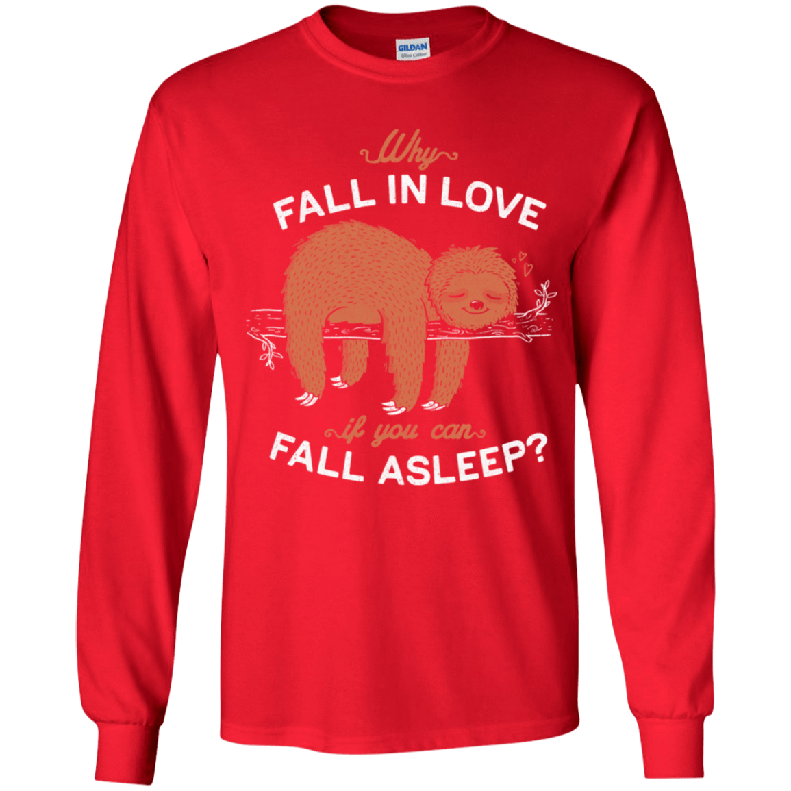 T-Shirts Red / YS Fall Asleep Youth Long Sleeve T-Shirt