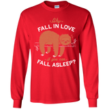 T-Shirts Red / YS Fall Asleep Youth Long Sleeve T-Shirt