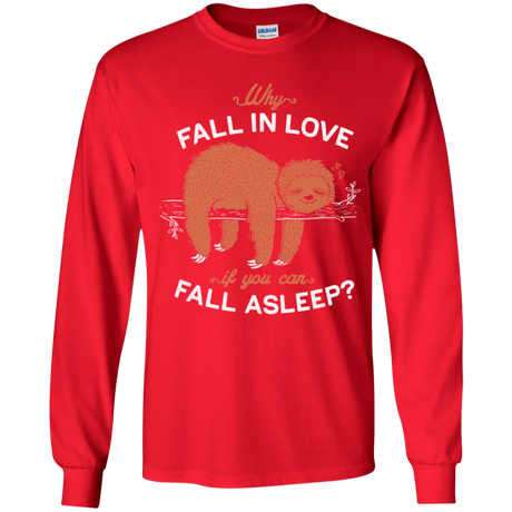 T-Shirts Red / YS Fall Asleep Youth Long Sleeve T-Shirt