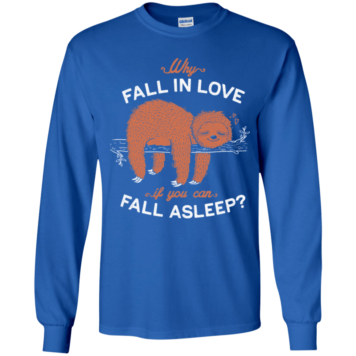 T-Shirts Royal / YS Fall Asleep Youth Long Sleeve T-Shirt