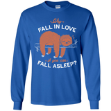 T-Shirts Royal / YS Fall Asleep Youth Long Sleeve T-Shirt