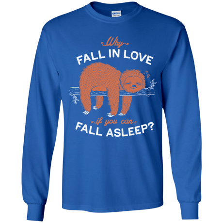 T-Shirts Royal / YS Fall Asleep Youth Long Sleeve T-Shirt