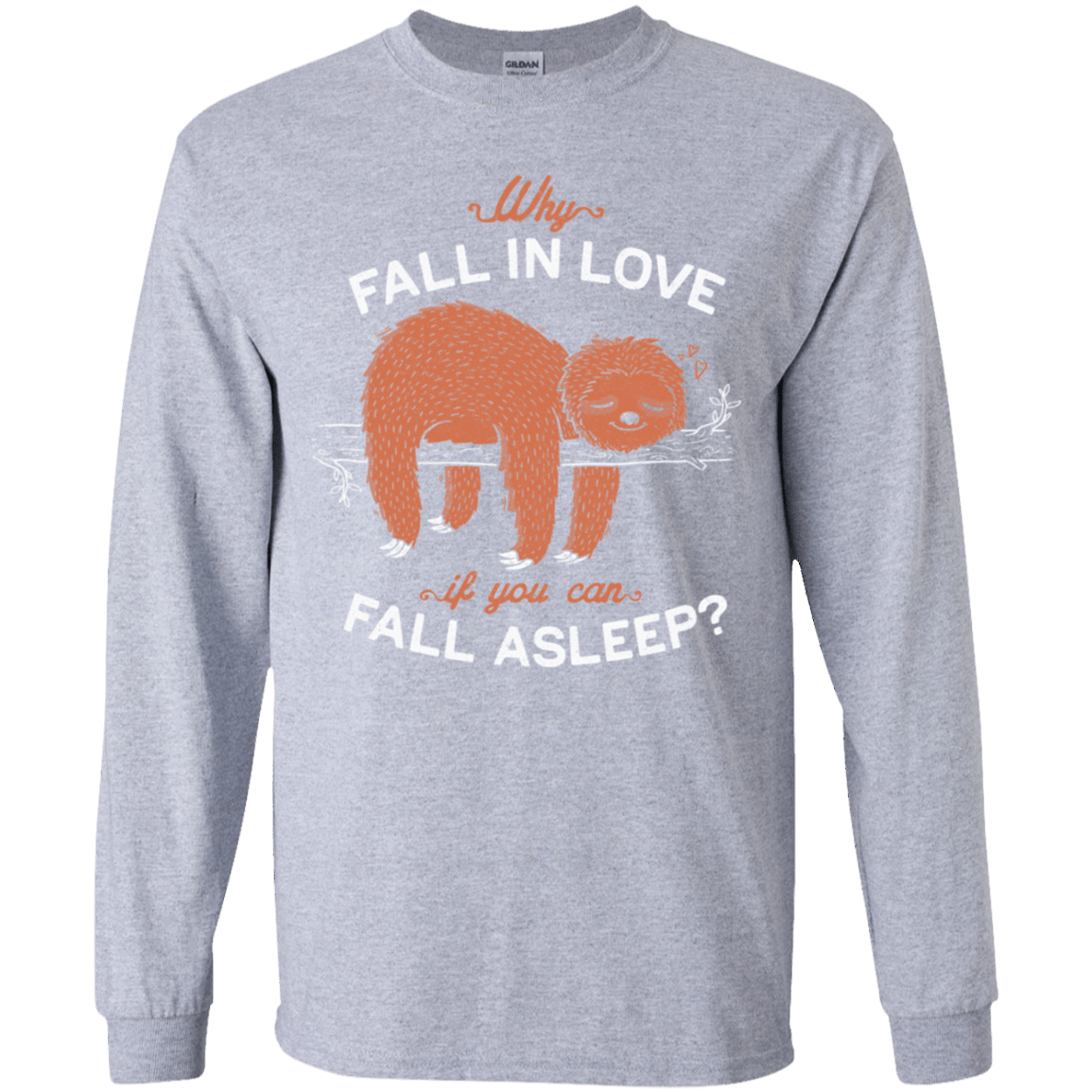 T-Shirts Sport Grey / YS Fall Asleep Youth Long Sleeve T-Shirt