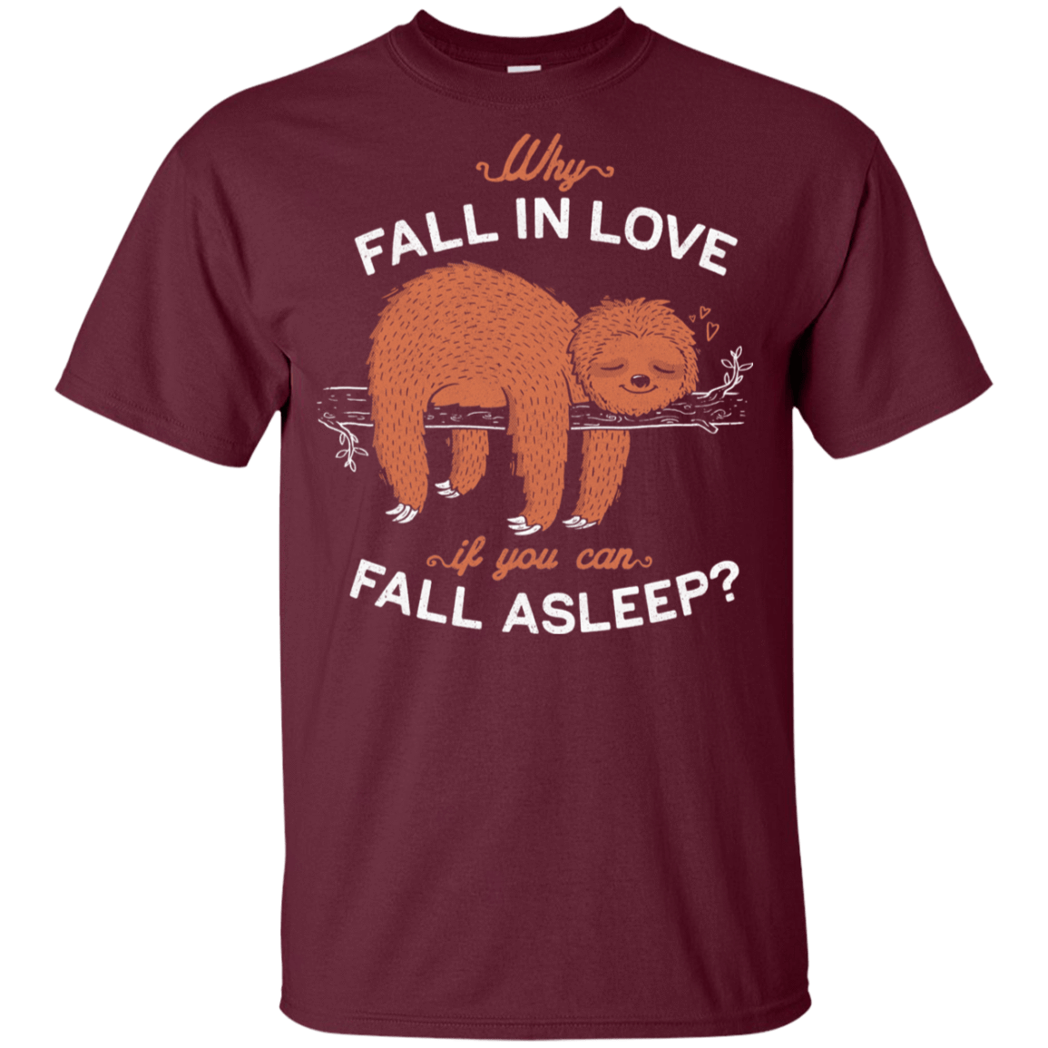 T-Shirts Maroon / YXS Fall Asleep Youth T-Shirt