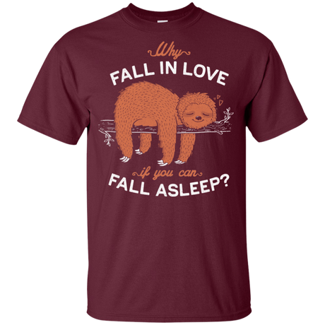 T-Shirts Maroon / YXS Fall Asleep Youth T-Shirt