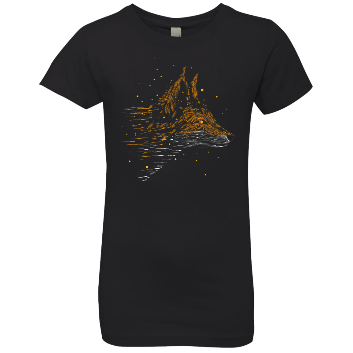 T-Shirts Black / YXS Falling in Leaves Girls Premium T-Shirt