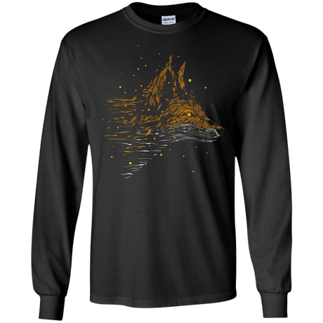 T-Shirts Black / S Falling in Leaves Men's Long Sleeve T-Shirt