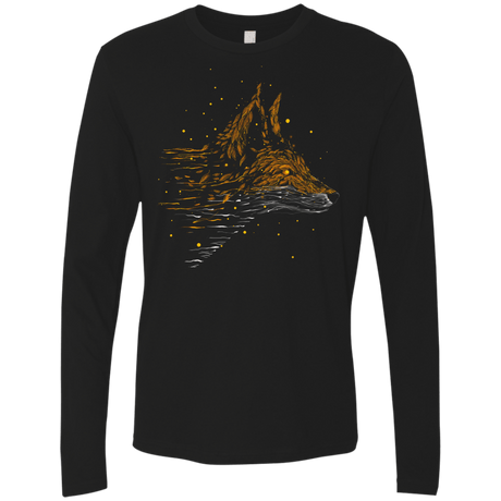 T-Shirts Black / S Falling in Leaves Men's Premium Long Sleeve