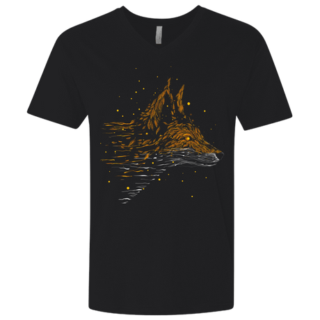 T-Shirts Black / X-Small Falling in Leaves Men's Premium V-Neck