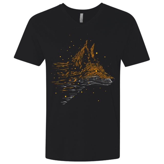 T-Shirts Black / X-Small Falling in Leaves Men's Premium V-Neck