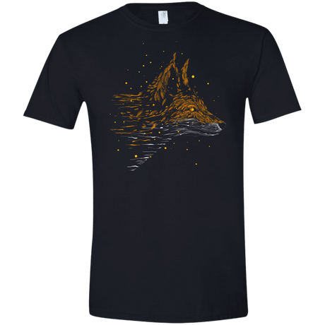 T-Shirts Black / X-Small Falling in Leaves Men's Semi-Fitted Softstyle