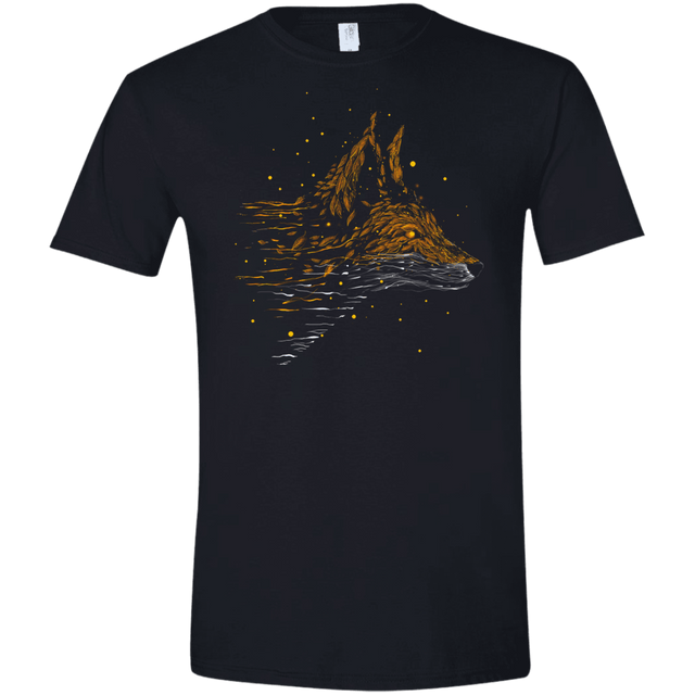 T-Shirts Black / X-Small Falling in Leaves Men's Semi-Fitted Softstyle