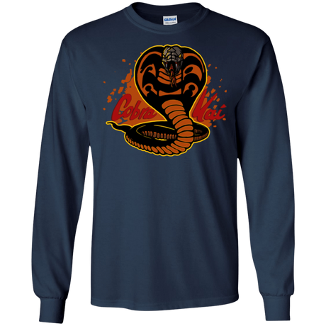 T-Shirts Navy / S Familiar Reptile Men's Long Sleeve T-Shirt