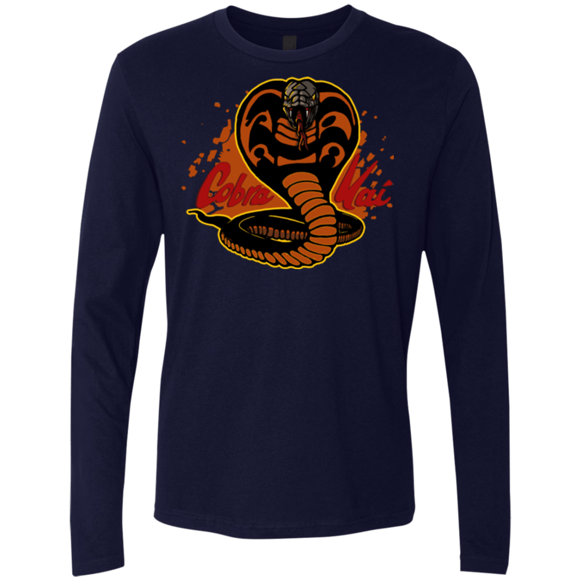 T-Shirts Midnight Navy / S Familiar Reptile Men's Premium Long Sleeve