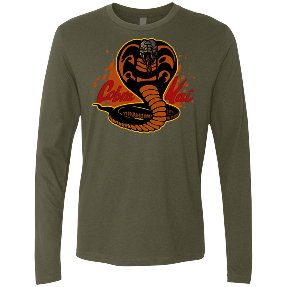 T-Shirts Military Green / S Familiar Reptile Men's Premium Long Sleeve