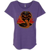 T-Shirts Purple Rush / X-Small Familiar Reptile Triblend Dolman Sleeve