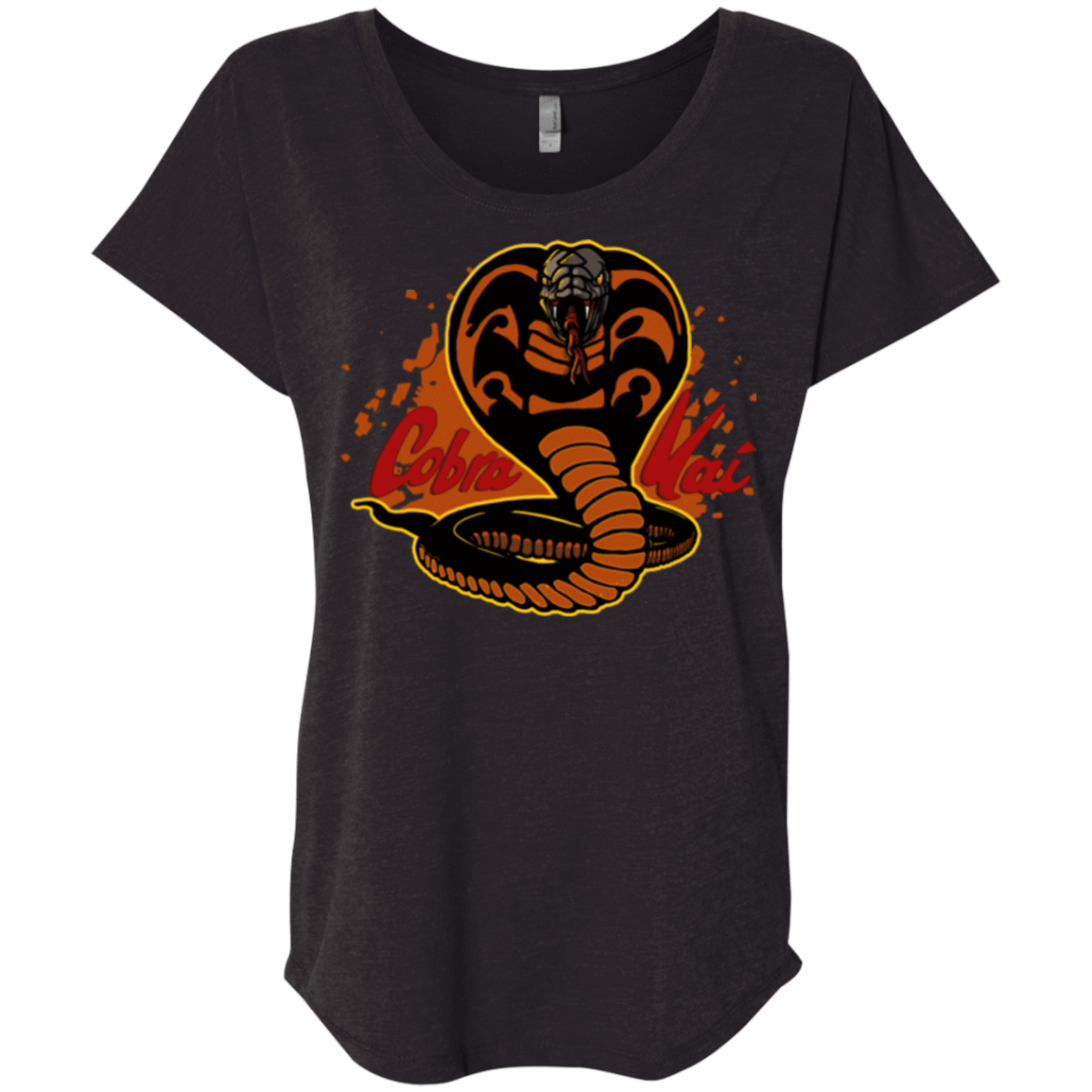 T-Shirts Vintage Black / X-Small Familiar Reptile Triblend Dolman Sleeve