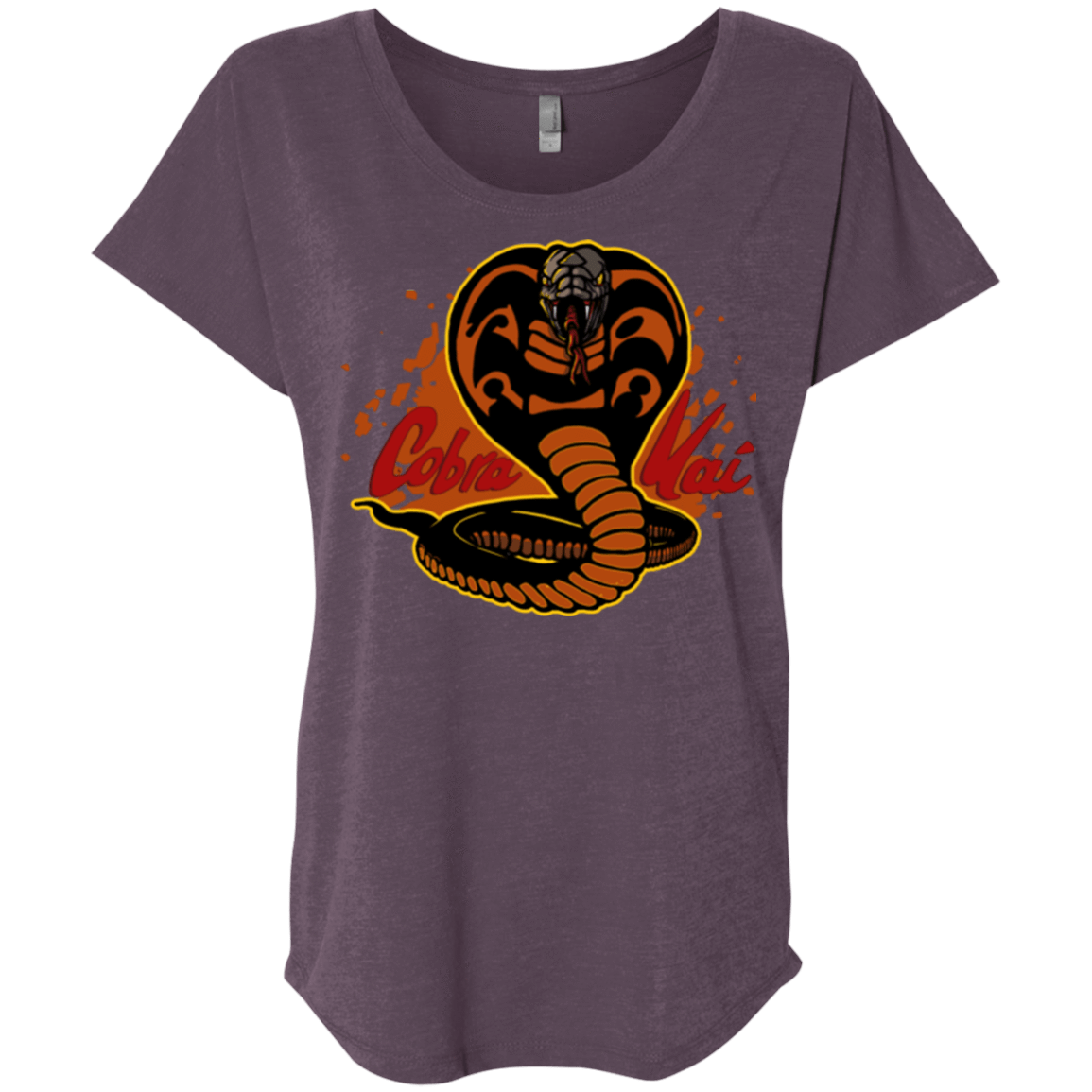 T-Shirts Vintage Purple / X-Small Familiar Reptile Triblend Dolman Sleeve