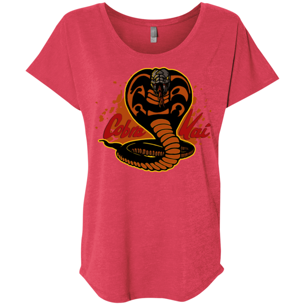 T-Shirts Vintage Red / X-Small Familiar Reptile Triblend Dolman Sleeve