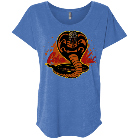 T-Shirts Vintage Royal / X-Small Familiar Reptile Triblend Dolman Sleeve