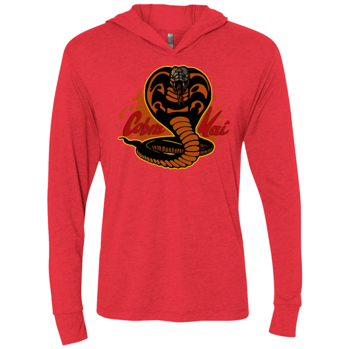 T-Shirts Vintage Red / X-Small Familiar Reptile Triblend Long Sleeve Hoodie Tee