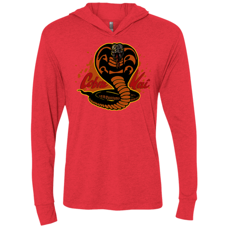 T-Shirts Vintage Red / X-Small Familiar Reptile Triblend Long Sleeve Hoodie Tee