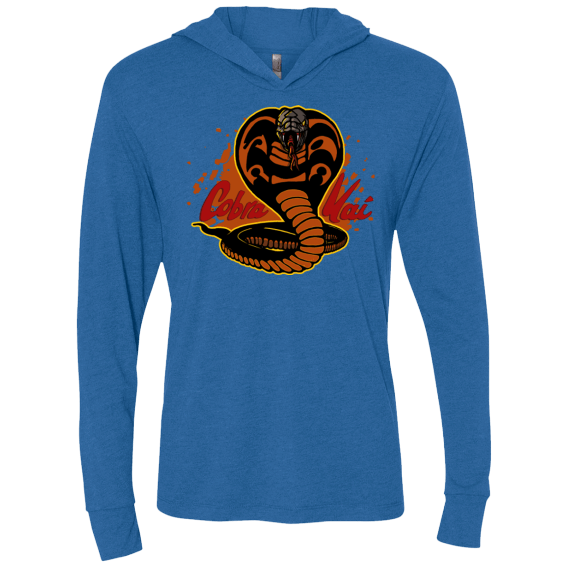 T-Shirts Vintage Royal / X-Small Familiar Reptile Triblend Long Sleeve Hoodie Tee