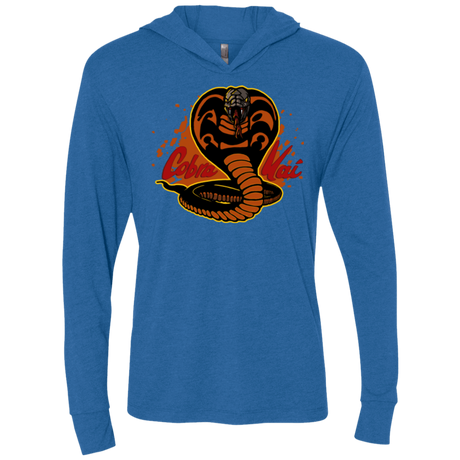 T-Shirts Vintage Royal / X-Small Familiar Reptile Triblend Long Sleeve Hoodie Tee