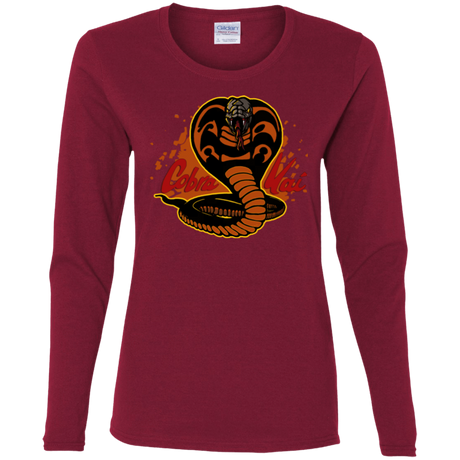 T-Shirts Cardinal / S Familiar Reptile Women's Long Sleeve T-Shirt