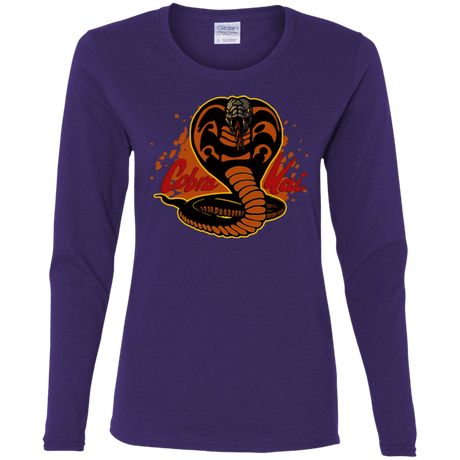 T-Shirts Purple / S Familiar Reptile Women's Long Sleeve T-Shirt