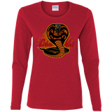 T-Shirts Red / S Familiar Reptile Women's Long Sleeve T-Shirt