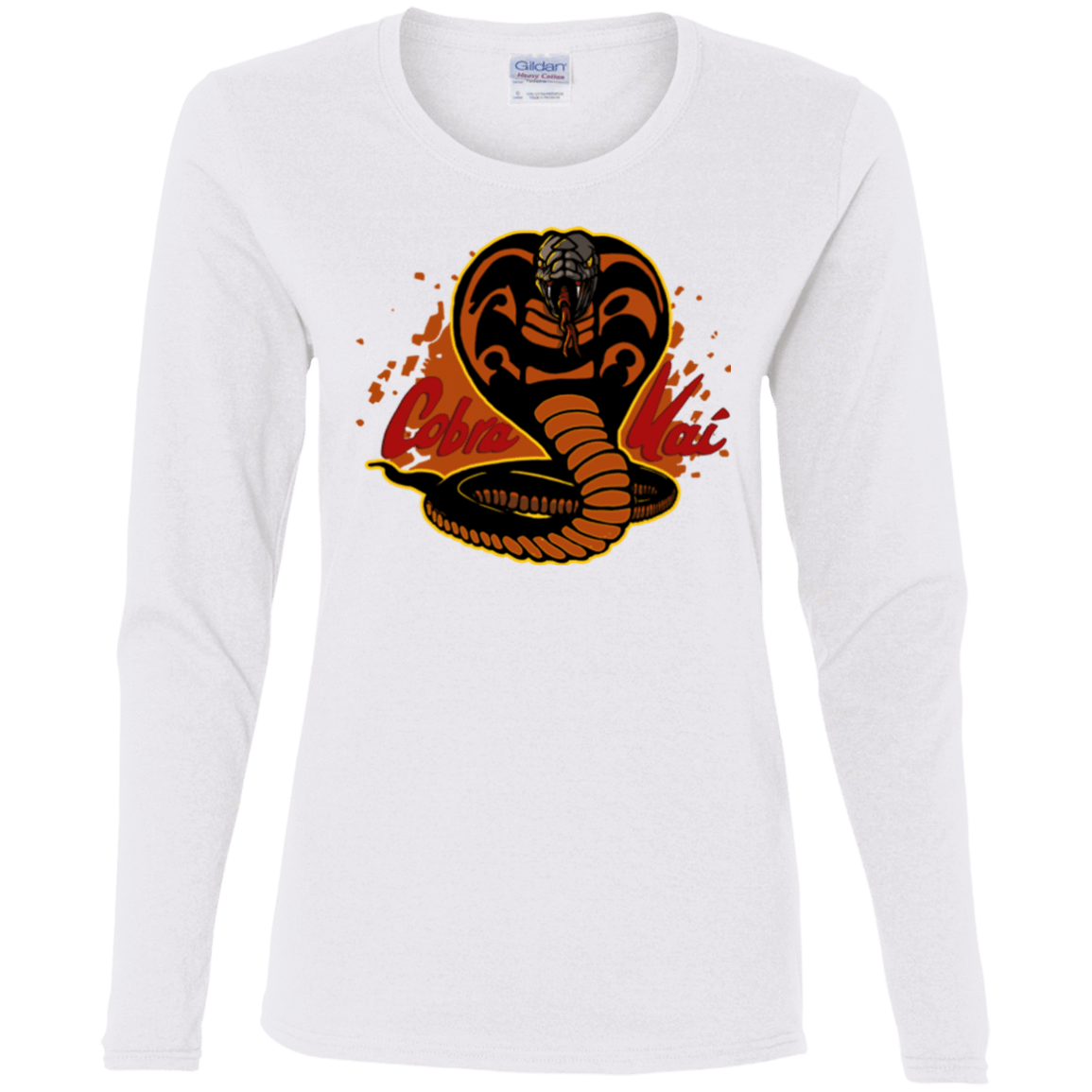 T-Shirts White / S Familiar Reptile Women's Long Sleeve T-Shirt