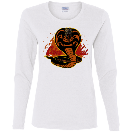 T-Shirts White / S Familiar Reptile Women's Long Sleeve T-Shirt