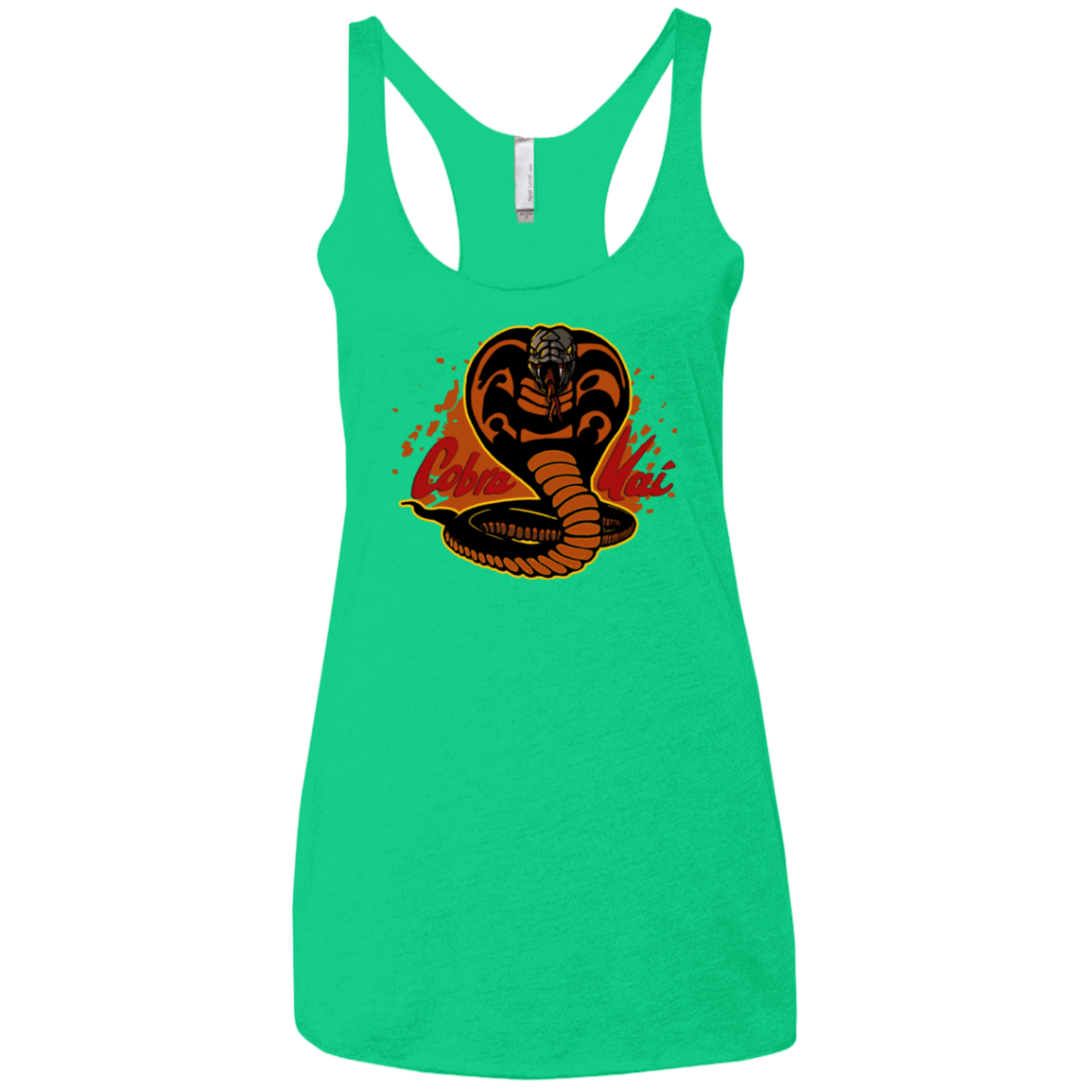 T-Shirts Envy / X-Small Familiar Reptile Women's Triblend Racerback Tank