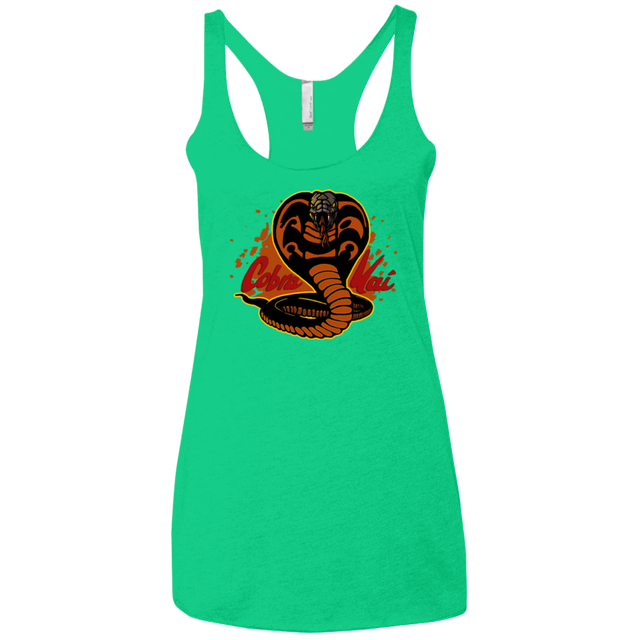 T-Shirts Envy / X-Small Familiar Reptile Women's Triblend Racerback Tank