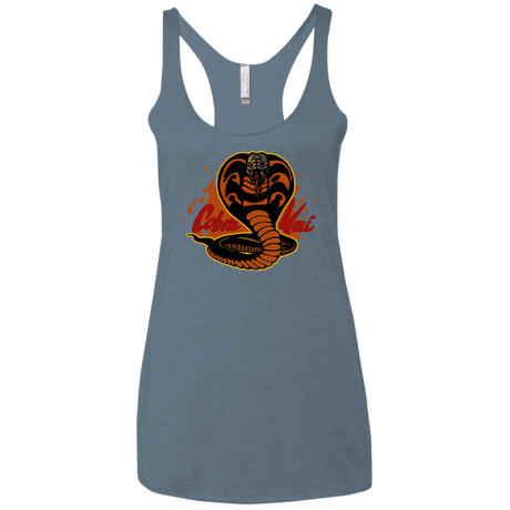T-Shirts Indigo / X-Small Familiar Reptile Women's Triblend Racerback Tank