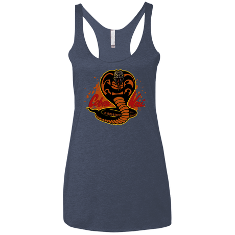 T-Shirts Vintage Navy / X-Small Familiar Reptile Women's Triblend Racerback Tank