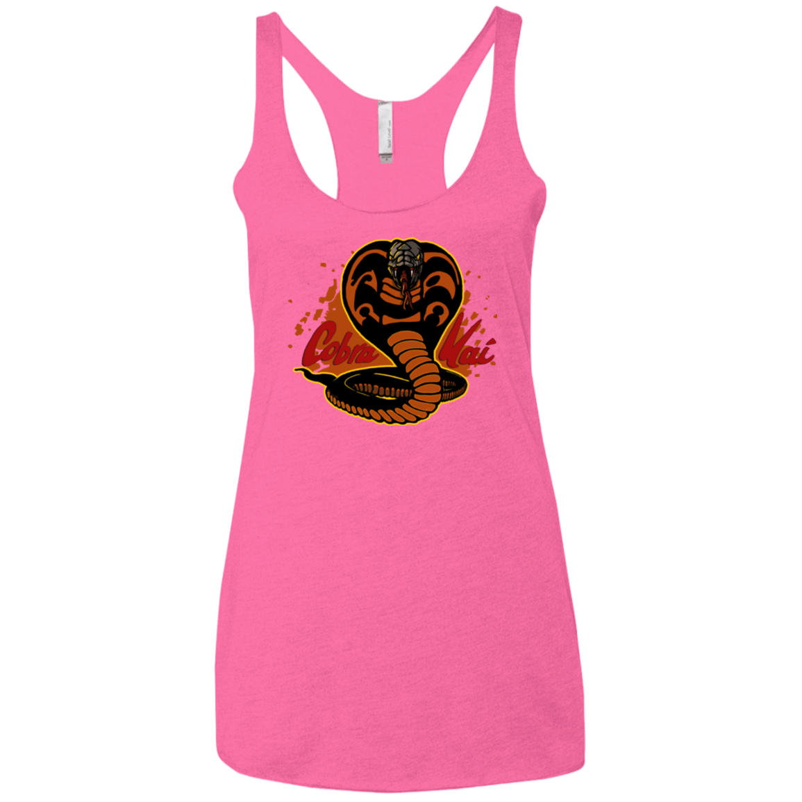 T-Shirts Vintage Pink / X-Small Familiar Reptile Women's Triblend Racerback Tank